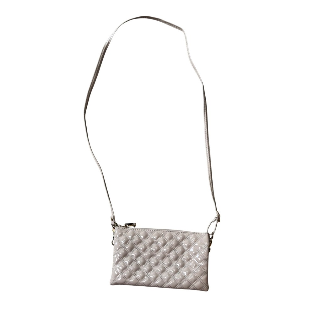 Caroline Hill Quilted Convertible Crossbody Purse Bag Cream Blush Boutique